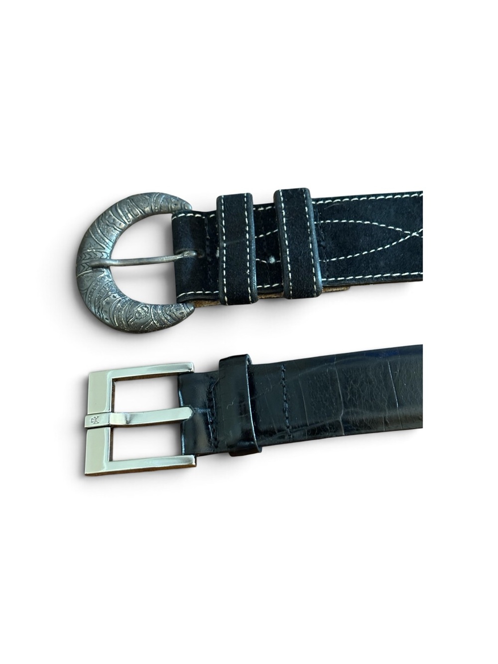 Classic American Designer’s Women’s Black Leather Belts
